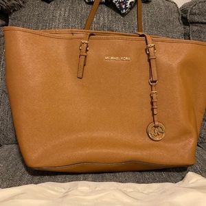 Large Light Brown Mk tote